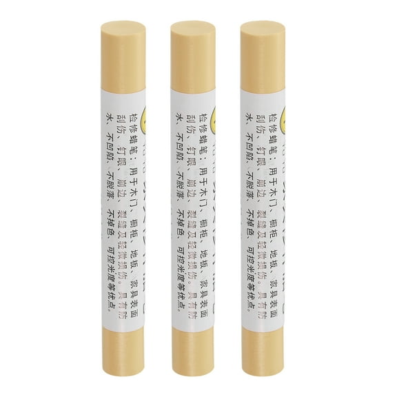 Furniture Repair Crayons Wax Filler Stick, 3Pcs Touch Up Pen Markers, Maple