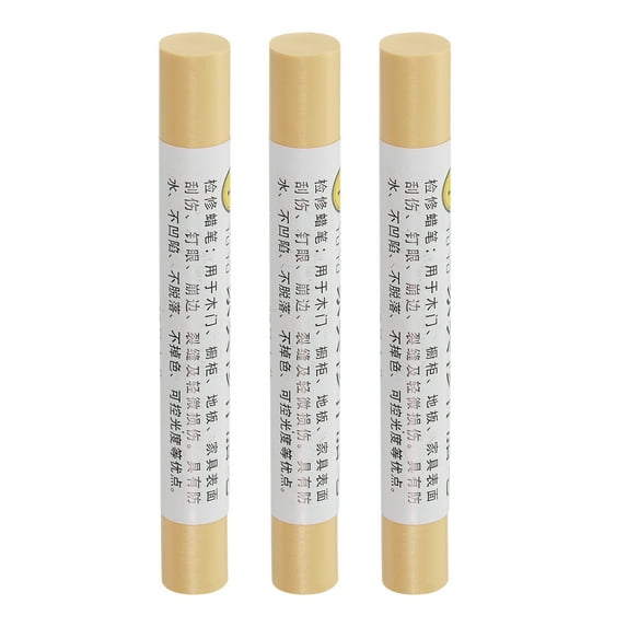 Furniture Repair Crayons Wax Filler Stick, 3Pcs Touch Up Pen Markers, Maple