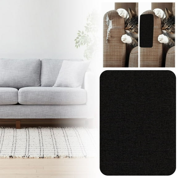 Furniture Repair Kit Self Adhesive Linen Fabric Patch 8x11 Inch for Sofa Couch Car Seat Bags Rips Tears Beige Invisible Mending