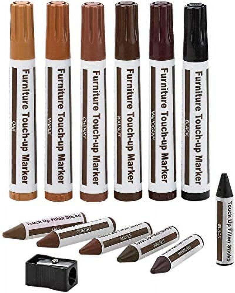 Jushifu New Upgrade Furniture Touch-up Markers, 21 Colors Wood Scratch  Repair Kit, Wood Repair Markers for Stains, Scratches, Wood Floors, Tables,  Desks, Carpenters, Bedposts, Touch Ups - Yahoo Shopping