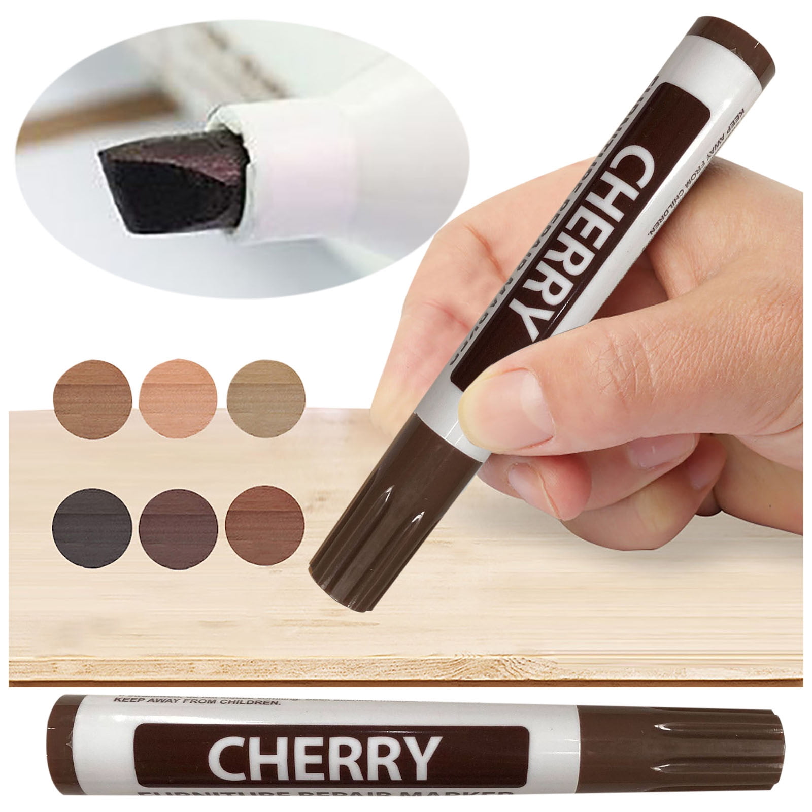 Furniture Repair Kit Wood Markers Markers and Wax Sticks for Stains, Scratches, Wood Floors