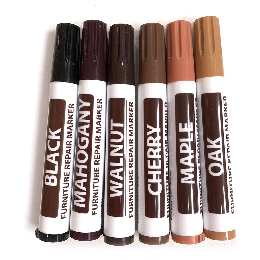Furniture Repair Kit Wood Markers Wax Sticks with Sharpener Kit for
