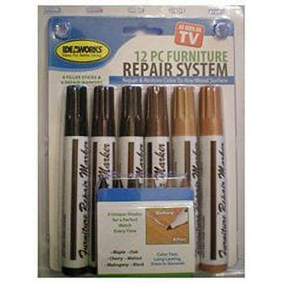 Furniture Repair Markers with Bonus Repair Crayons- 12