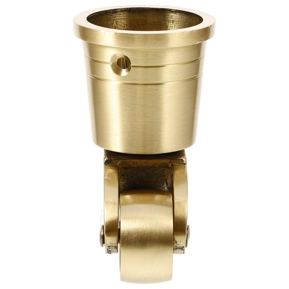 Antique Golden Caster Wheels for Replace Made of Copper Strong Load-bearing Capacity Easy to Fix
