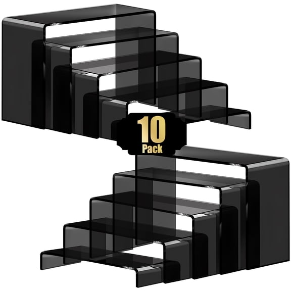 Furniture Risers 10Pcs-Black Display Stand Set