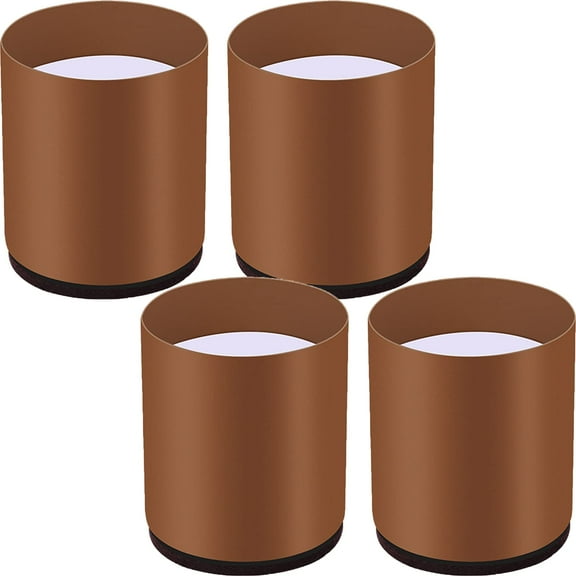 Furniture Risers 4 PCS Solid Steel Bed Risers Furniture Raisers Heavy Duty Lifts Desk Table Chair Sofa Feet(6*10cmdark brown)