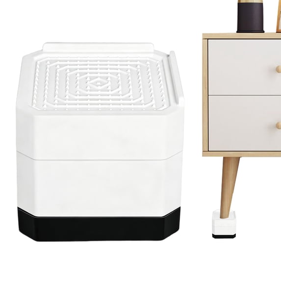 Furniture Risers, Adjustable Bed Risers Heavy Duty for Table Desk Couch Chair Sofa Cabinet Bed Legs Dorm, Square Stackable Bed Raisers Blocks Lift Height, White