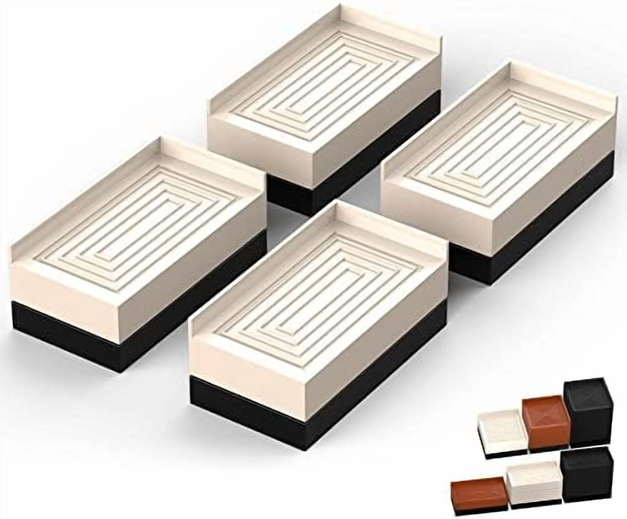 Furniture Risers, Bed/Sofa/Desk/Table/Chair Leg/Fridge Lifts to 1.5, 3 ...