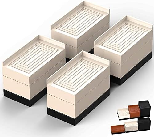 Fridge Risers Furniture Risers, Bed/Sofa/Desk/Table/Chair Leg/Fridge Lifts to 1.5, 3 ...