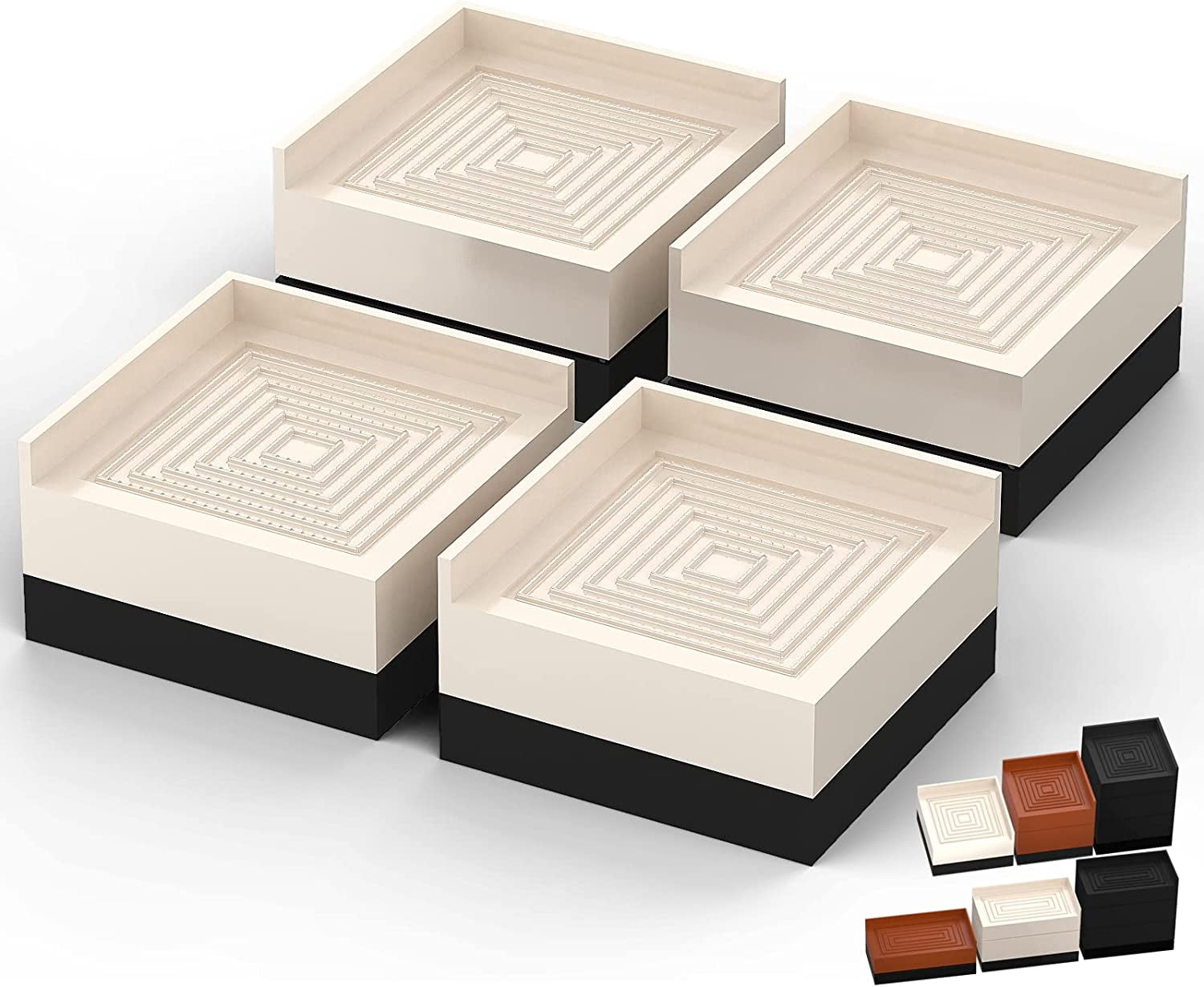 Furniture Risers, Bed/Sofa/Desk/Table/Chair Leg/Fridge Lifts to 1.5, 3 ...
