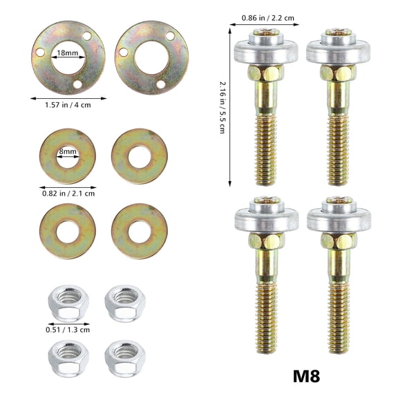 Furniture Rocking Chair Bearing Glider Rocker Replacement Parts Kit Office Iron 4 Pcs
