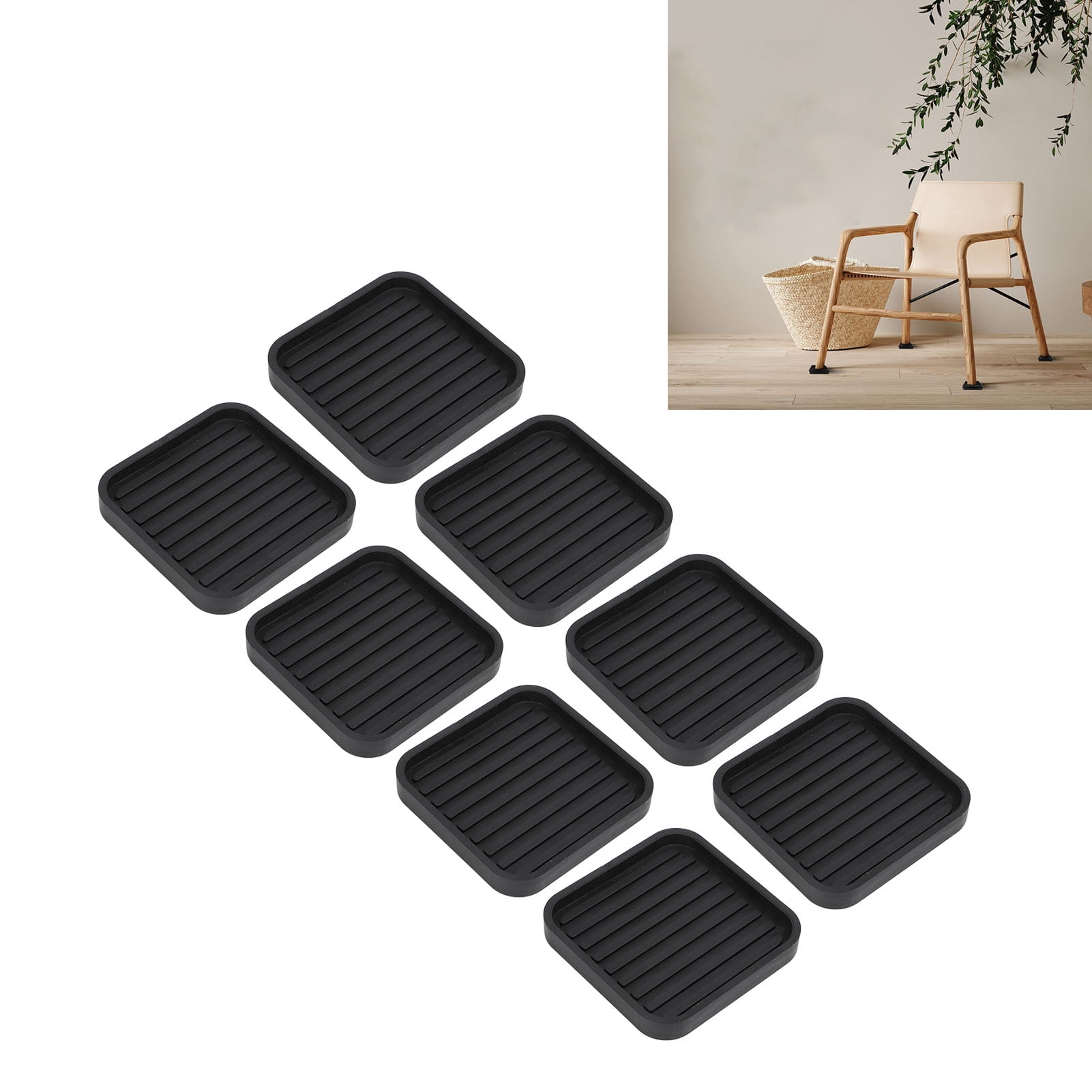 Furniture Rubber Foot Pads, Furniture Caster Cups With Anti Sliding