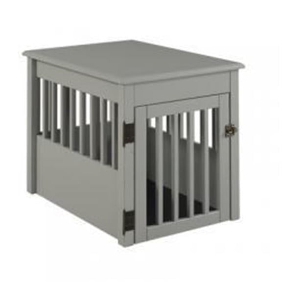 Furniture Ruffluv Pet Crate End Table - Grey