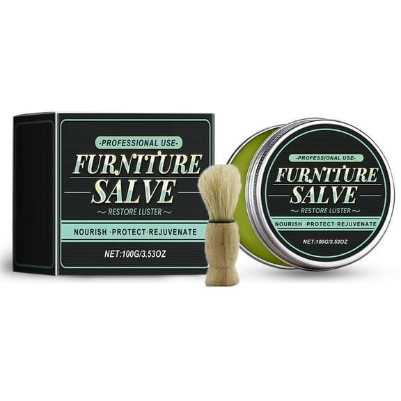 Furniture Salve And Brush,Leather Salve,Furniture Salve With Brush,Furniture Salve,Leather Repair Cream,Furniture Salve Car Seat Maintenance High-End Leather(1pc+bursh 100g/3.53oz)from ANMUYUM
