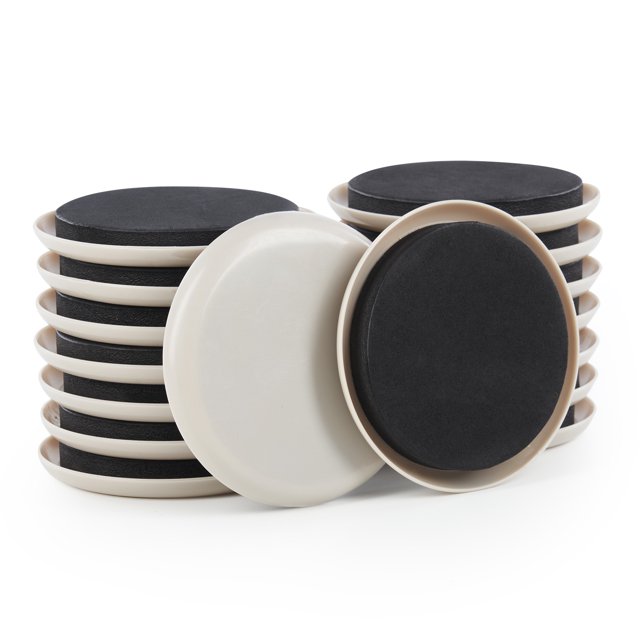 Furniture Sliders 16 Pack, 3.5 Inch Round Furniture Pads for Hardwood