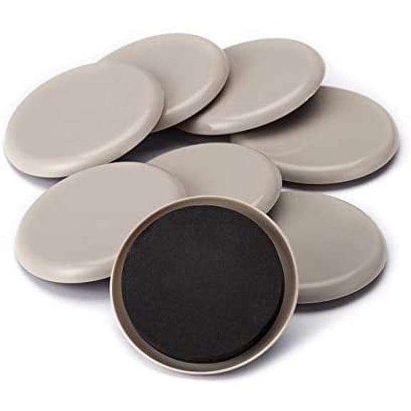 Furniture Sliders, 16 Pack Sliders for Furniture Legs, 3.5 Inch Furniture Carpet Moving Pads, Heavy Duty Chair Leg Floor Protectors Movers Coaster for Hardwood Floor, Reusable Round Glides Glider