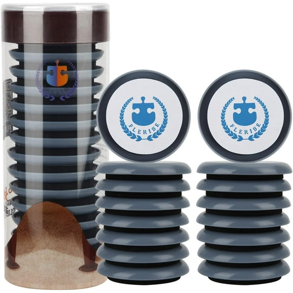 Furniture Sliders 2.5 Inch 16PCS FLERISE Self-Stick Furniture Pads for Carpet Adhesive Furniture Movers with Round