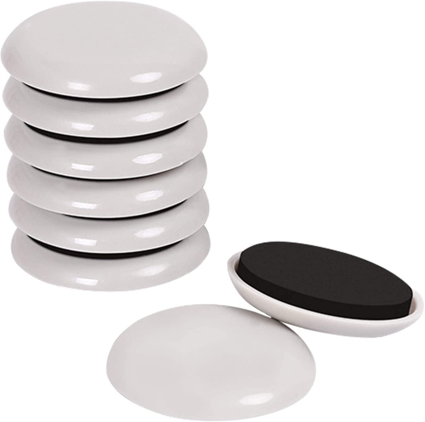Furniture Sliders, 8 Pcs 7" Reusable Furniture Moving Kit Round Carpet