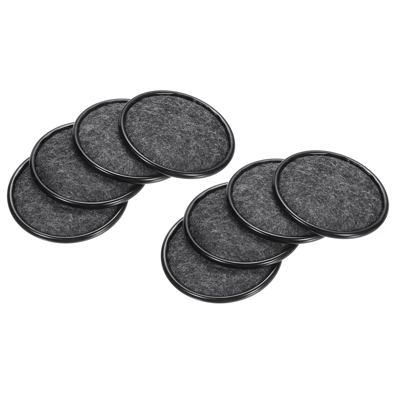 8-Piece Felt Furniture Sliders - 3 Inch Round Moving Pads For Hardwood & Carpet