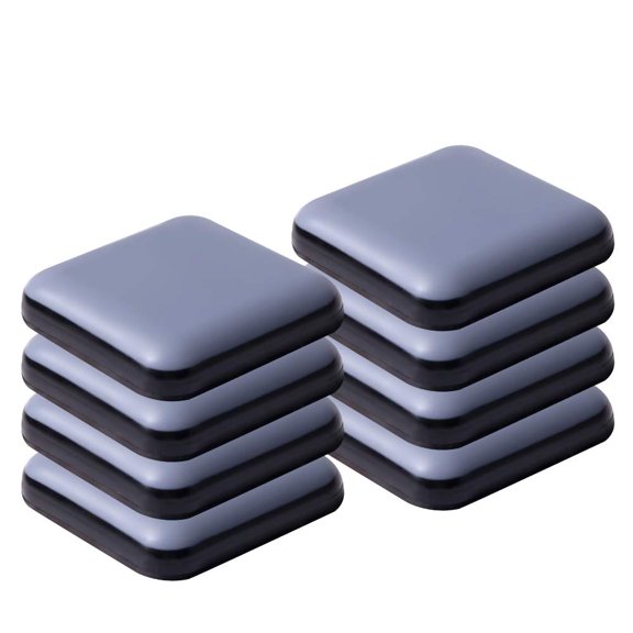 Furniture Sliders for Carpet and Hardwood Floors Adhesive Furniture Glides SlidersSelf-Stick (Teflon) Furniture Sliders Pad8pcs 50mm,squaregray blue