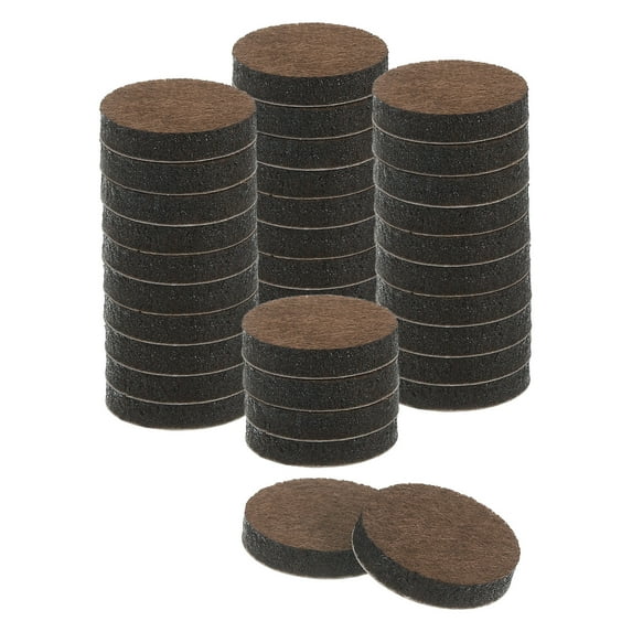 Furniture Sliders, Round Self Adhesive Felt Furniture Pads, Floor Protectors for Furniture Feet Hardwood Floors 1" 36Pcs