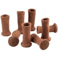 thumbnail image 1 of Furniture Socks with Felt Bottom, Fits 1-2" Diameter Legs, Rubber Inside For Snug Fit - Set of 8, Light Brown, 1 of 7