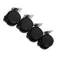 thumbnail image 1 of Furniture Swivel Castor Castor Wheels For Furniture Office Furniture Round Shape Brake Function Black Color 4Pcs, 1 of 2