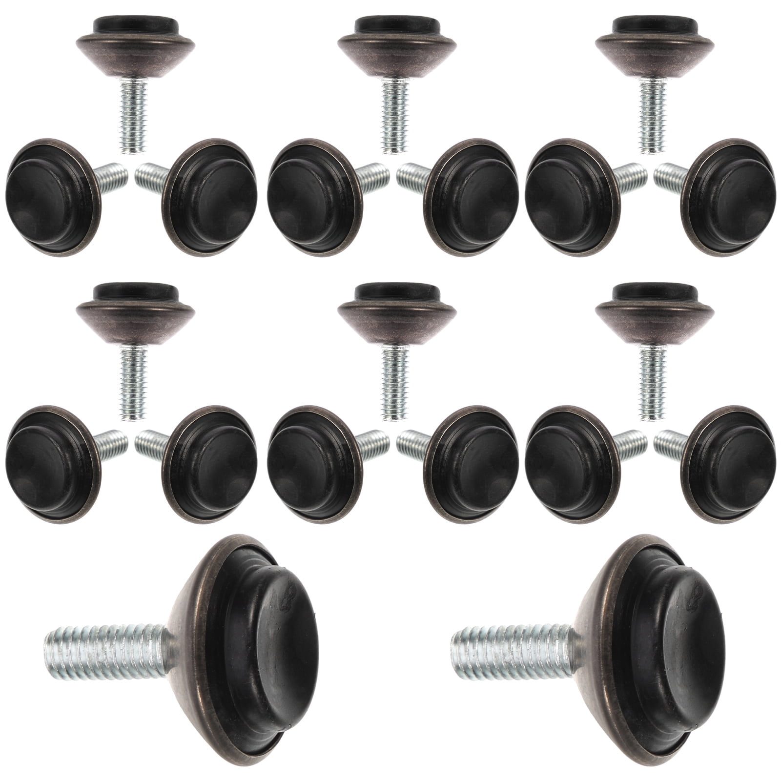 DRAFIDEEP 20Pcs Durable Black Adjustable Furniture Leveling Legs Heavy ...