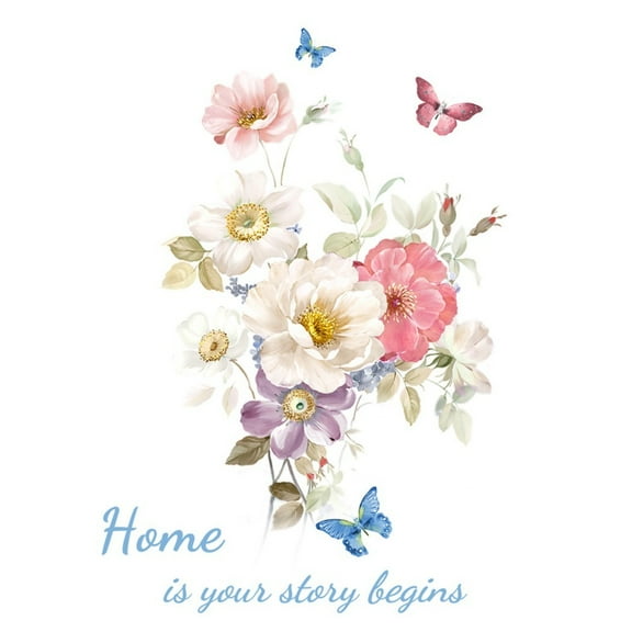 Furniture & Wall Sticker Decals Chic Flowers Image Stickers