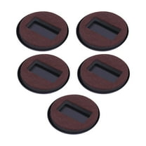 Furniture Wheel Stopper Bed Stopper Caster Cup，Suitable for All Kinds of Furniture on Wheels，5 Fixing Pads，Fixed Standing castors for Wood Floor/Carpet,Black,