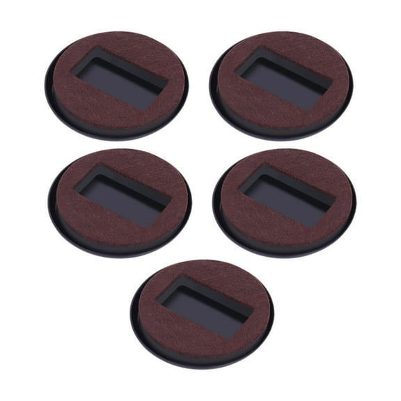 Furniture Wheel Stopper Bed Stopper Caster Cup，Suitable for All Kinds of Furniture on Wheels，5 Fixing Pads，Fixed Standing castors for Wood Floor/Carpet,Black,