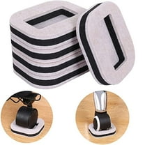 Furniture Wheel Stopper Bed Stopper Caster Cup，Suitable for All Kinds of Furniture on Wheels，5 Fixing Pads，Fixed Standing castors for Wood Floor/Carpet