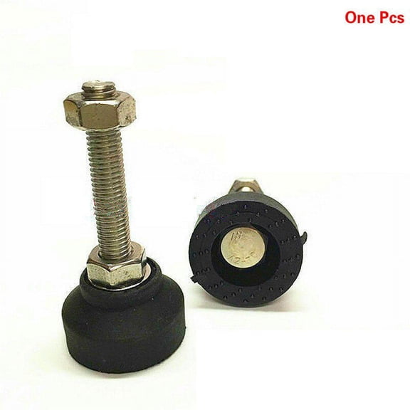 Furniture desk leg adjustable nylon chassis fixed hoof 304 stainless steel D40M8M10M12 black nylon material chassis non-slip