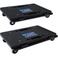 thumbnail image 1 of Furniture dolly, 2 pieces set of connectable moving dolly, size 15.63x10.23 inches, weight capacity 500 pounds, four-wheel heavy duty furniture dolly, small flat dolly, portable and lightweight., 1 of 4