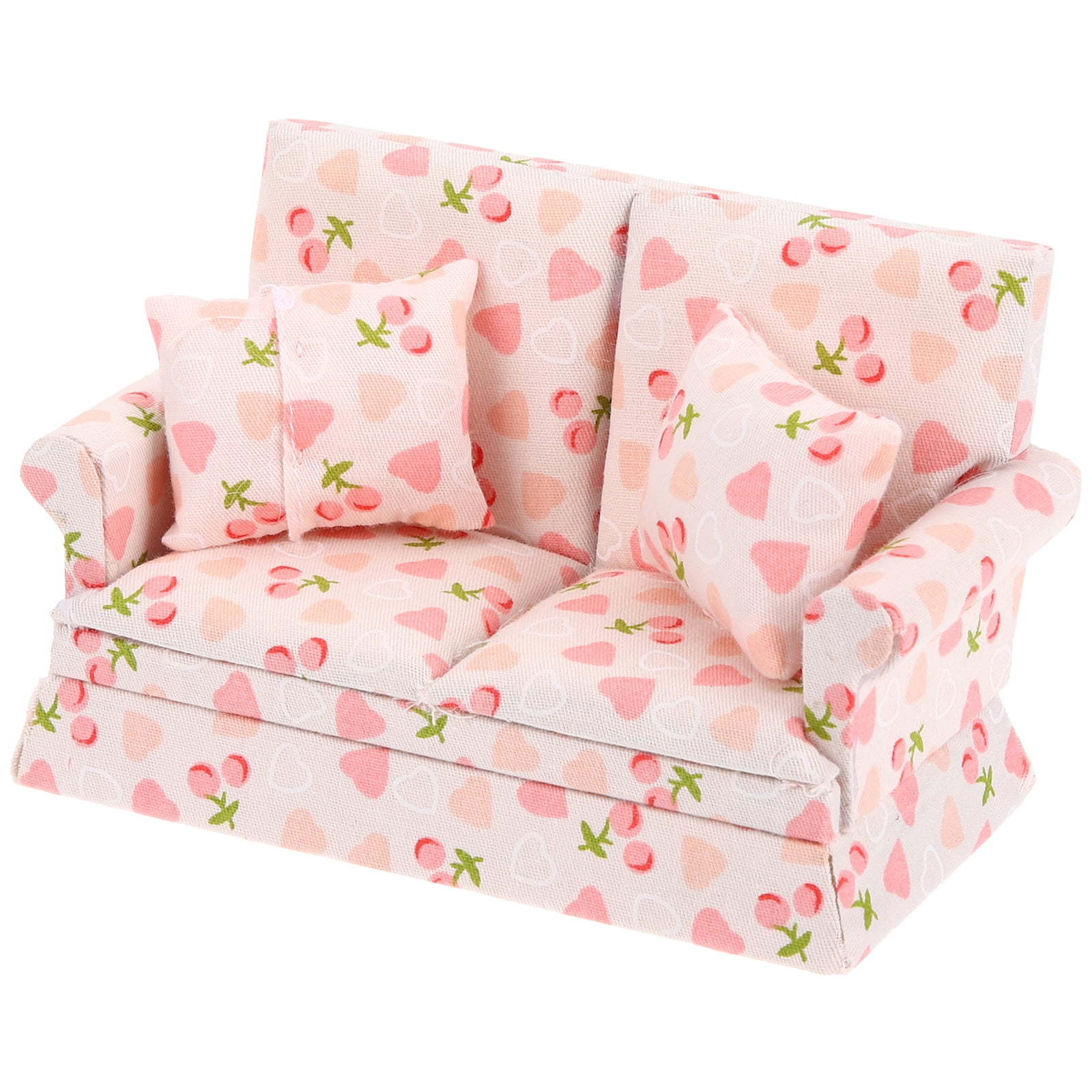 Furniture for Living Room Kids Sofa Toy Doll House Cherry Mini All