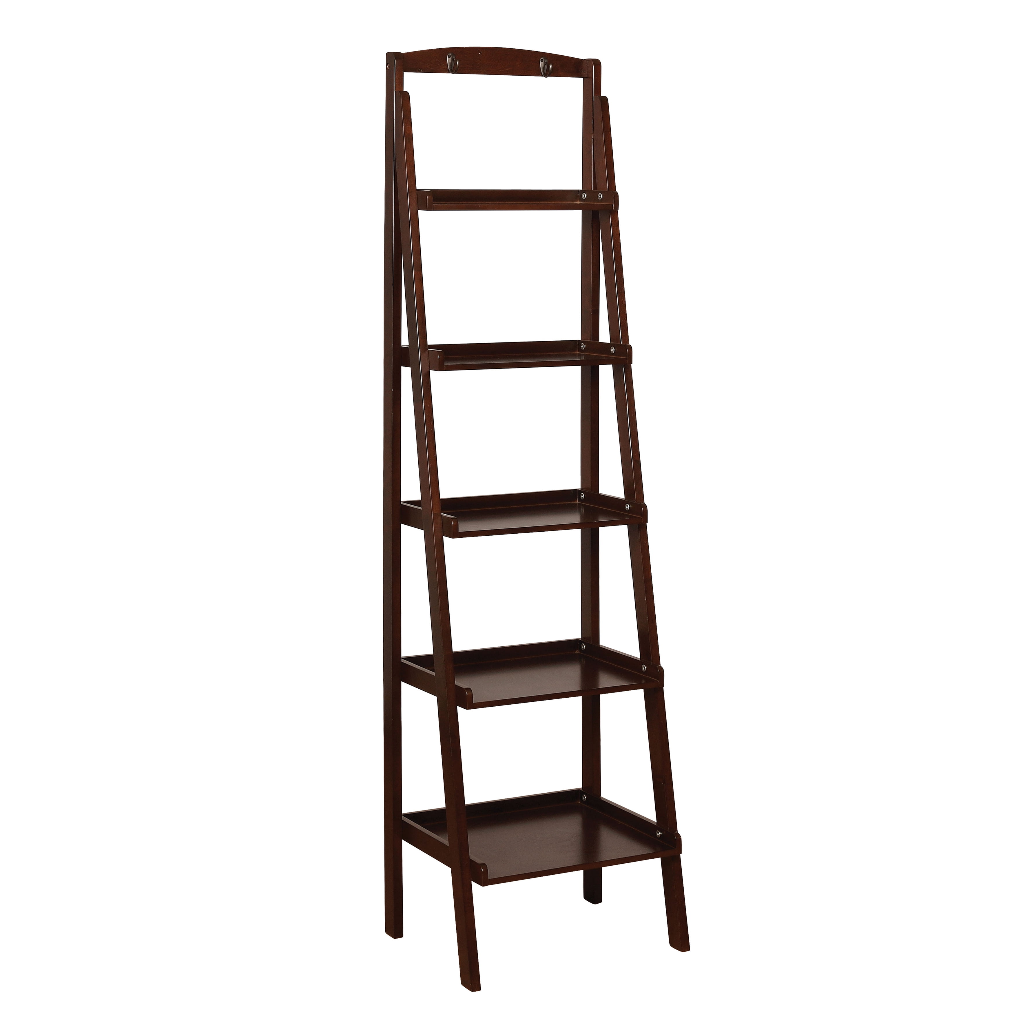 Furniture of America 15.38"W x 18.25"D x 70.88"H 5-Shelf Ladder