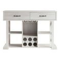 thumbnail image 1 of Furniture of America Acres Farmhouse Wood Wine Bar in White Oak, 1 of 8