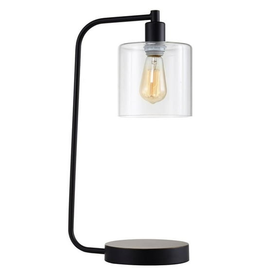 Furniture of America Adamma Contemporary Metal Table Lamp in Black