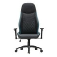 thumbnail image 1 of Furniture of America Aguil Faux Leather Adjustable Gaming Chair in Black & Blue, 1 of 12