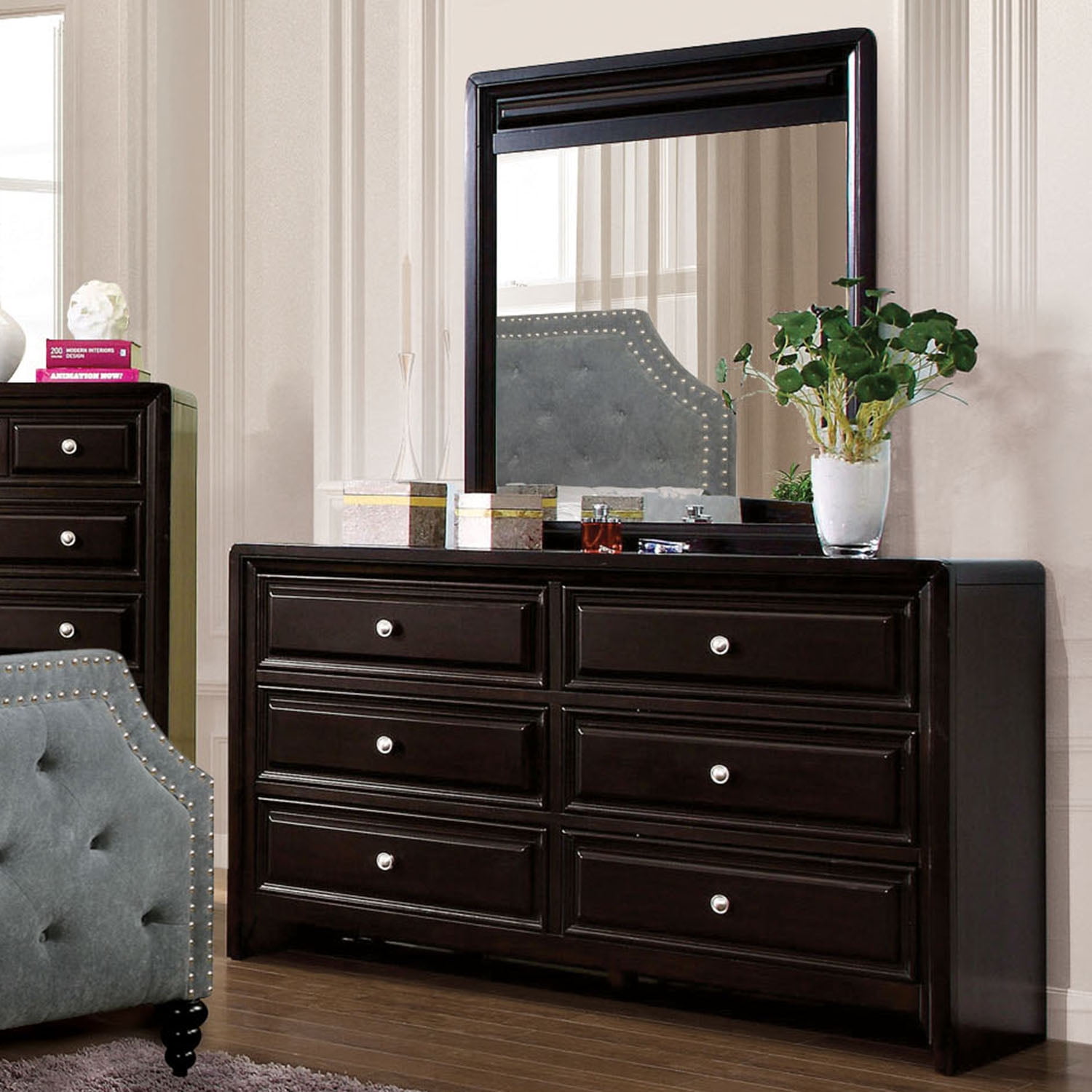 Mirrored furniture walmart discount