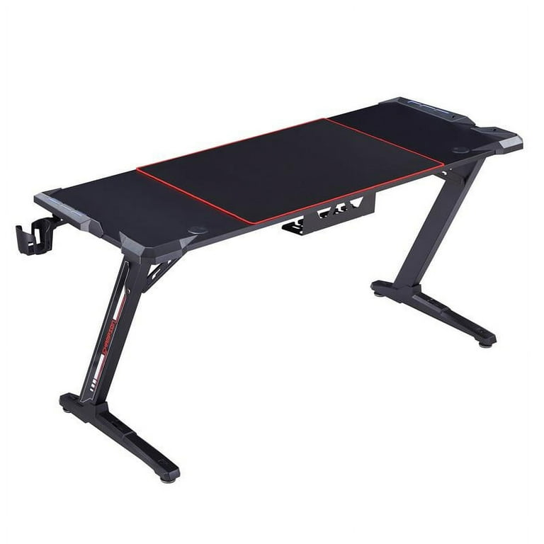 Black metal gaming desk outlet