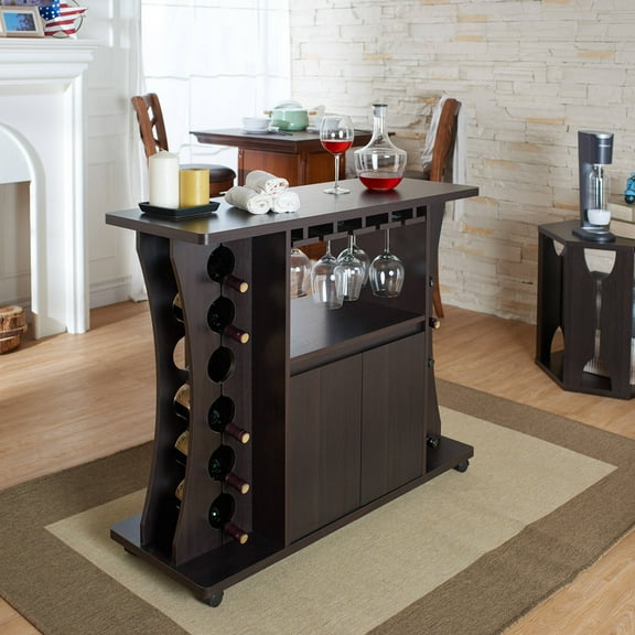 Furniture of America Alton Modern Multi-Storage Buffet, Espresso