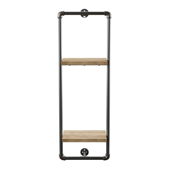 Furniture of America Alvara Metal 11.75-Inch Wall Shelf in Sand Black