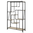 thumbnail image 1 of 24/7 Shop at Home Alvin Industrial 8-Shelf Metal Bookcase in Sand Black, 1 of 4