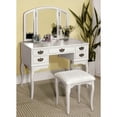 thumbnail image 1 of Furniture of America Amarillo Transitional 3-Piece Vanity Set, White, 1 of 12