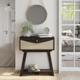 thumbnail image 1 of Furniture of America Amis Storage Wood Indoor Console Table, Wenge, 1 of 8