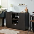 thumbnail image 1 of Furniture of America Angelo Modern Multi-Storage Buffet, Espresso, 1 of 8