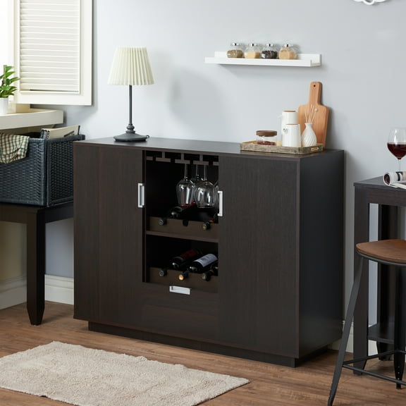 Furniture of America Angelo Modern Multi-Storage Buffet, Espresso
