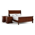 thumbnail image 1 of Furniture of America Arabella Wood 3-Piece Queen Bedroom Set in Cherry, 1 of 20