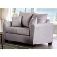 thumbnail image 1 of Furniture of America Argan Contemporary Fabric Upholstered Loveseat in Gray, 1 of 6